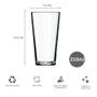 Imagem de Kit 24 Copos 350ml Vidro Cairo Água Nadir Transparente Suco