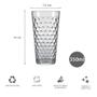Imagem de Kit 24 Copos 350ml Vidro Marrocos Água Transparente Suco
