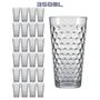 Imagem de Kit 24 Copos 350ml Vidro Marrocos Água Transparente Suco
