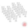 Imagem de Kit 24 Copos Mini Tulipa Acrílico Transparente 220ml Chopp