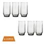 Imagem de kit 24 Copos Vidro Suco Agua Lights 300 Ml Nadir