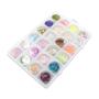 Imagem de Kit 24 Enfeites Multicolor Para Decorações De Unhas Glitter Encapsulamento
