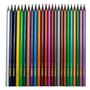 Imagem de Kit 24 lápis de cor sextavado eco ideal para estudantes