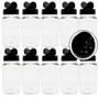 Imagem de Kit 24 Potes De Plastico 170ml Porta Tempero Com Tampa Dosadora Dupla