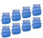 Imagem de kit 24 Potes Herméticos BPA Free PMG - 600, 1100, 1600 ml para Freezer Microondas Mantimento Lava Louças Alimentos Saladas e Marmitas