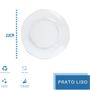 Imagem de Kit 24 Pratos de Vidro Luxo Liso Mesa Posta Resistente