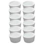 Imagem de Kit 24 Ramekin Mini Ramequim 40 ml Porcelana Canelado Buffet Self Service