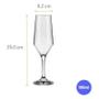 Imagem de Kit 24 Taça Champagne Cristal Buffet Vidro Liso 186 Ml Nadir