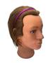 Imagem de Kit 24 Tiaras Arco Liso Colorido Com Glitter 11Cm Carnaval