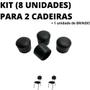 Imagem de Kit 24 Unidades Sapata Ponteira Protetor Borracha 2 Cadeiras 1,6cm 5/8 Pol