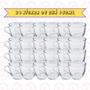 Imagem de Kit 24 Xicaras Cha 150 ML De Vidro Liso Resistente Mesa Posta