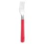 Imagem de Kit 240 Peças Garfos Aço Inox Plástico Vermelho Luna Almoço