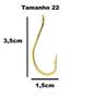 Imagem de Kit 25 Anzol De Pesca Marine Sports Maruseigo Gold N-22