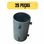 Imagem de Kit 25 conector unitubo reto 4 polegada galvanizado