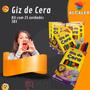 Imagem de Kit 25 cx Giz De Cera com 6 cores Pequenas Escolar Lembrancinha  Atacado