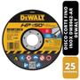 Imagem de KIT 25 Disco Corte Fino Inox 4.1/2x1x7/8 DW8062-AR Dewalt