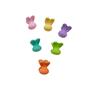 Imagem de Kit 25 mini prendedores presilhas piranhas para Cabelo Colorida Infantil Meninas Coelho