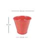 Imagem de Kit 25 Mini vaso cachepot metal decorativo festa vermelho