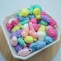 Imagem de kit 25 pçs pingente salada de fruta miçanga infantil sortidos coloridos para fazer pulseiras 