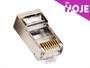 Imagem de KIT 25 Plug Modular RJ45 8x8 Cat5E - Blindado