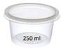 Imagem de Kit 25 Potes Descart Redondo 250ml Freezer-microondas 