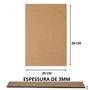 Imagem de Kit 25 Ripas De 3mm Chapa De Mdf P/ Artesanato Cortado 20x28