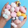 Imagem de Kit 25 Squishy Bichinhos Macio Anti Stress De Apertar Mochi