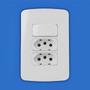 Imagem de Kit 25 Uni MG B3 1 Int Simples 10A 250V + 2 Tom 2P+T 20A 4x2