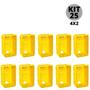 Imagem de KIT 25 unidades de Caixa De Embutir Retangular Amarela 42