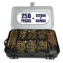 Imagem de Kit 250 Parafusos Chipboard Philips E Buchas + Maleta