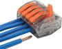 Imagem de Kit 250un Conector Emenda Com Alavanca Borne 2, 3, 5 Fios
