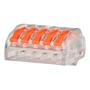 Imagem de Kit 250un Conector Emenda Com Alavanca Borne 2, 3, 5 Fios