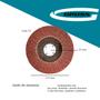 Imagem de Kit 25PC Disco Flap 4 1/2x7/8 Gr025 - Gross