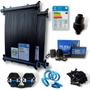 Imagem de Kit 28 Placas Coletoras 4mt - Aquecedor Solar Piscinas com 33,5m² / 47.000 Litros + Controlador de Temperatura e Válvula