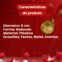 Imagem de Kit 29 bolas de natal 6cm gliter decorada brilhante luxo