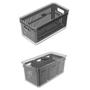 Kit 2pc Organizador de Geladeira com Cesto Clear Fresh OU Imagem de Kit 2pc Organizador de Geladeira com Cesto Clear Fresh OU