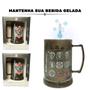 Imagem de Kit 2Un Caneca Copo Preto Gel 300ml Isolante Térmico Chopp Cerveja Time Clube Corinthians Oficial