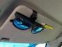 Imagem de Kit 2un Clips Porta Óculos Veicular Suporte Quebra Sol Carro