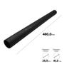 Imagem de Kit 2un Tubo Extensor Prolongador Plástico Preto Compatível com Aspirador WAP GTW Inox 50 FW005575