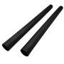 Imagem de Kit 2un Tubo Extensor Prolongador Plástico Preto Compatível com Aspirador WAP GTW Inox 50 FW005575