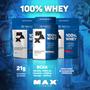 Imagem de Kit 2x 100% Whey refil 900g Max Titanium proteína concentrado + nota fiscal