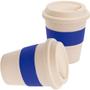 Imagem de Kit 2x Copo Fibra de Bambu 380ml Fibre TopGet Azul