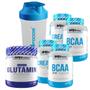 Imagem de Kit 2x Creatina Foods 100g + 2x BCAA Foods 100g + 1x Glutamin 250g + Coqueteleira - BRN Foods