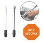 Imagem de Kit 2x Escova em Silicone  para Lavagem de Copos e Garrafas de Leite com Cabo Longo