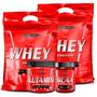 Imagem de Kit 2x NutriWhey Protein Concentrado 900g Bcaa Glutamina