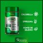 Imagem de Kit 2x Pote Spirulina Com Chlorela 2x1, Rico em Proteínas, Vitaminas B, Selênio, 60 Cápsulas, Denavita