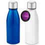 Imagem de Kit 2x Squeeze Alumínio 500 ml Wave TopGet Branco e Azul