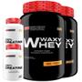 Imagem de Kit 2x Waxy Whey 900g + 2x Creatina Monohidratada 100% Pura 300g - Bodybuilders