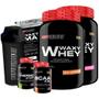 Imagem de KIT 2x Waxy Whey 900g + BCAA 100g Tangerina + Thermo Start Powder 120g + Waxy Maize 800g + Coqueteleira - Bodybuilders