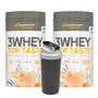 Imagem de Kit 2x whey 3w top taste 900g body action + coqueteleira 600ml